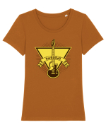Rock And Roll Lover Tricou mânecă scurtă guler larg fitted Damă Expresser