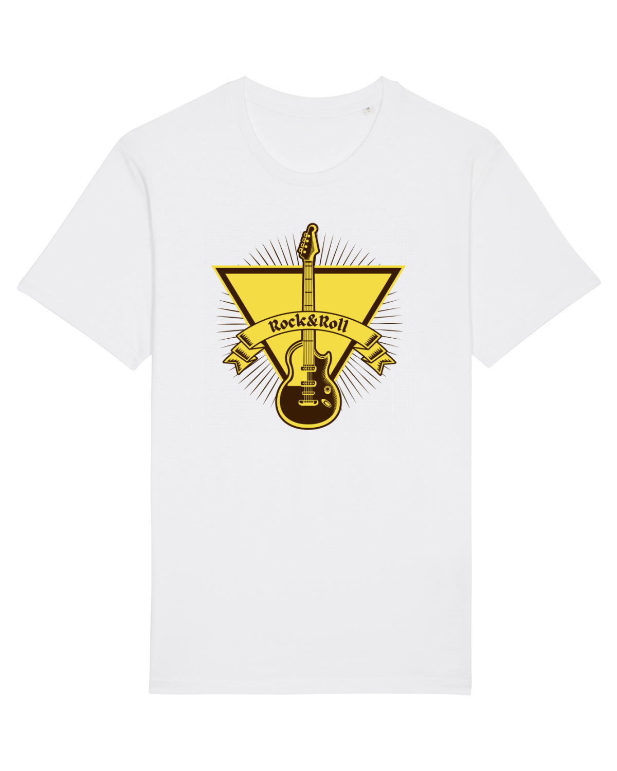 Tricou mânecă scurtă Unisex Rocker White