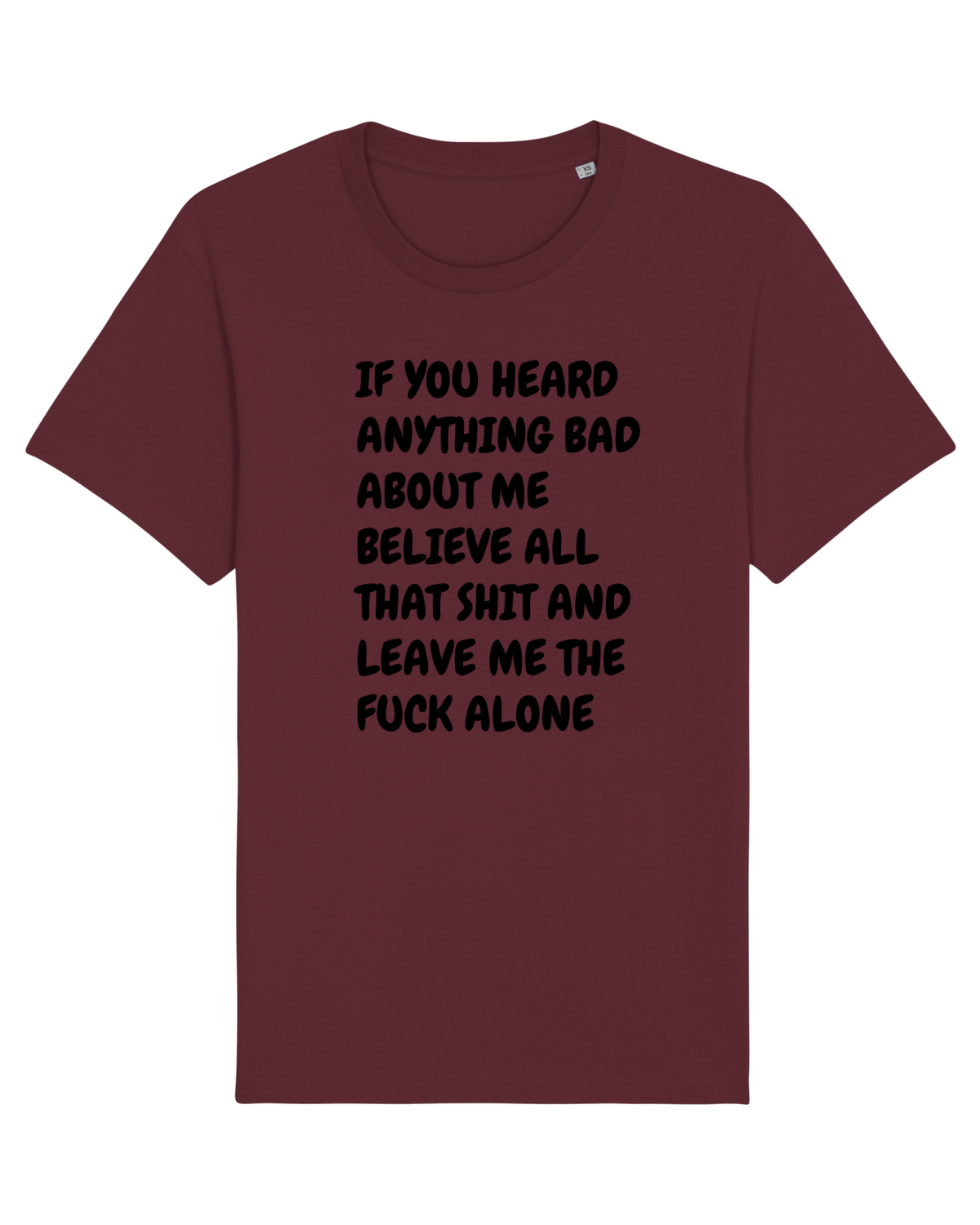 Tricou mânecă scurtă Unisex Rocker Burgundy
