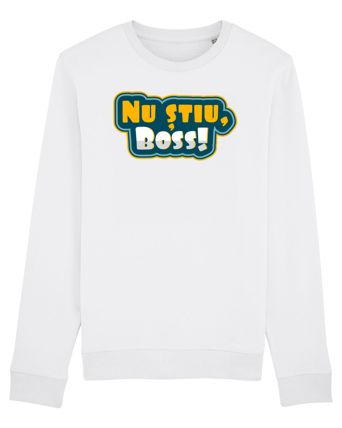 Bluză mânecă lungă Unisex Rise White