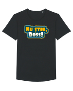 Nu știu, boss! Tricou mânecă scurtă guler larg Bărbat Skater