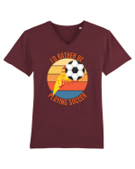 Pentru Iubitorii De Football  Tricou mânecă scurtă guler V Bărbat Presenter