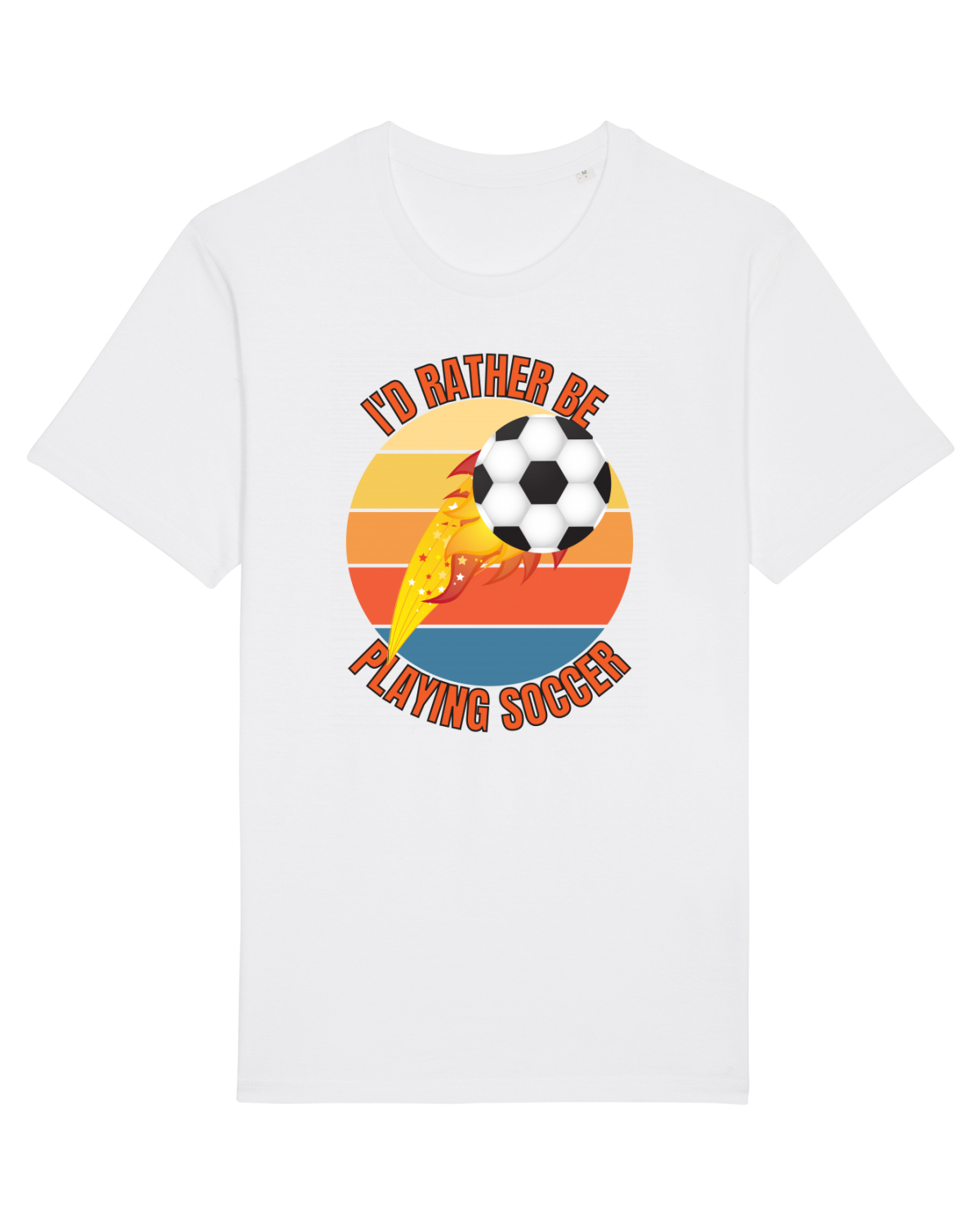 Tricou mânecă scurtă Unisex Rocker White