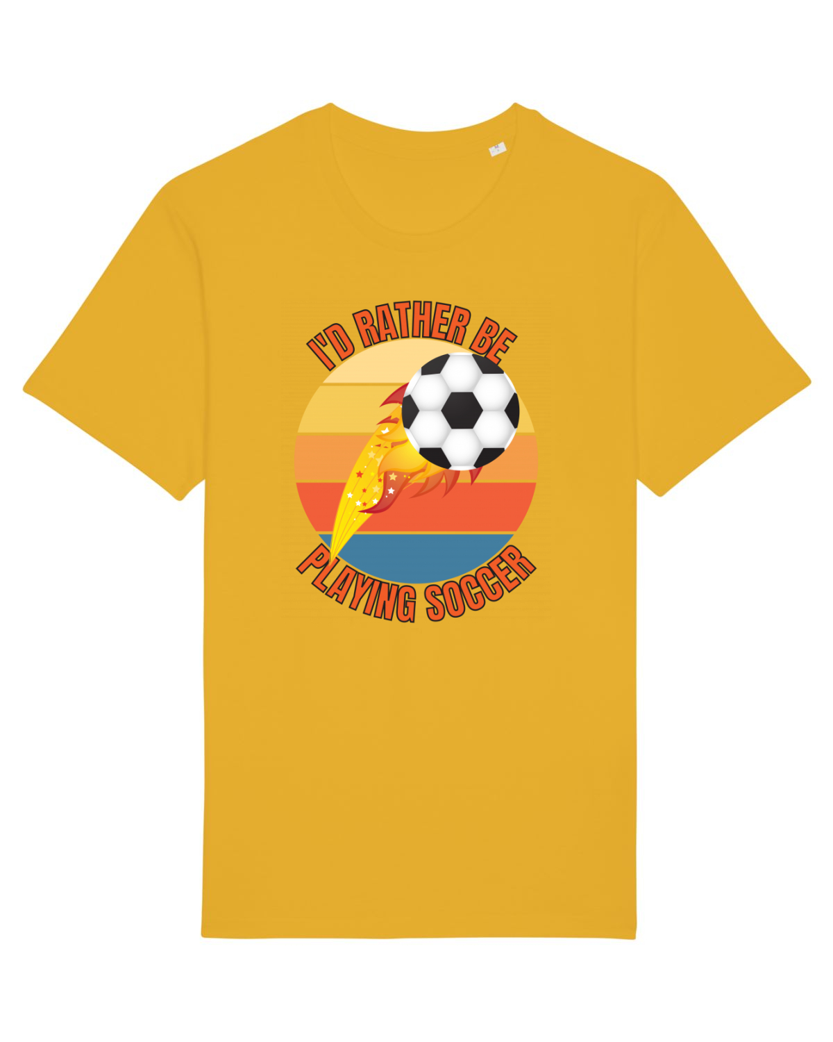 Tricou mânecă scurtă Unisex Rocker Spectra Yellow