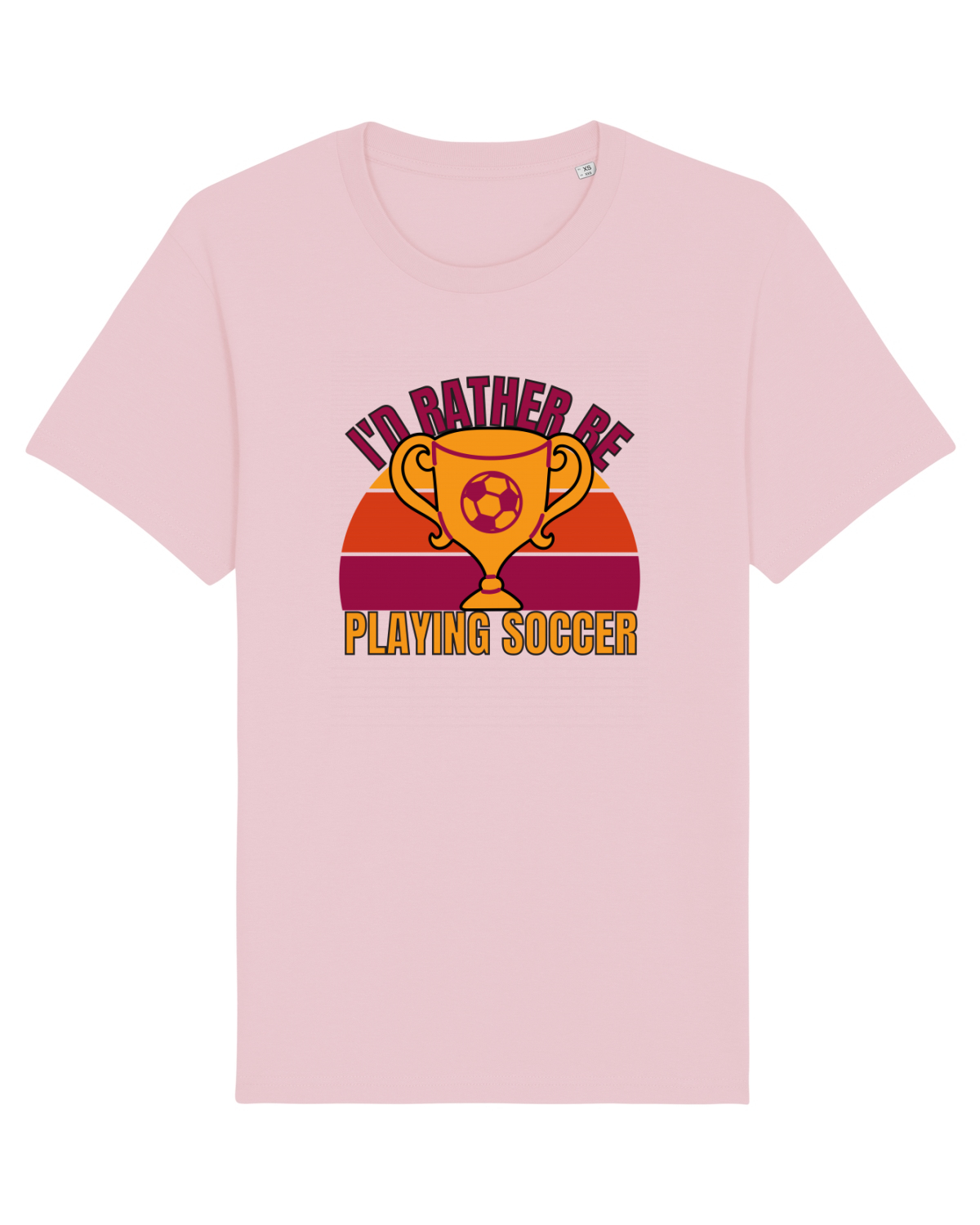 Tricou mânecă scurtă Unisex Rocker Cotton Pink
