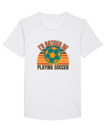 Pentru Iubitorii De Football  Tricou mânecă scurtă guler larg Bărbat Skater