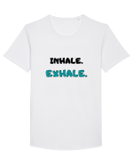 Inhale exhale Tricou mânecă scurtă guler larg Bărbat Skater