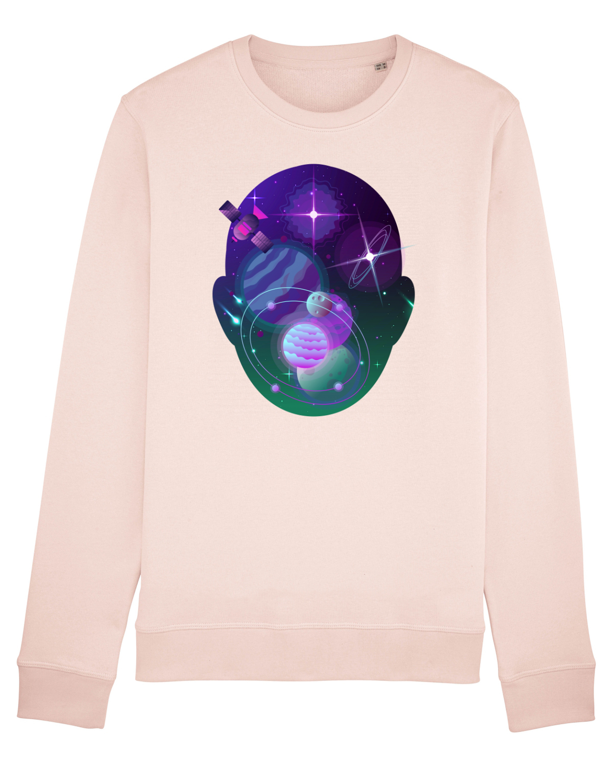 Bluză mânecă lungă Unisex Rise Candy Pink
