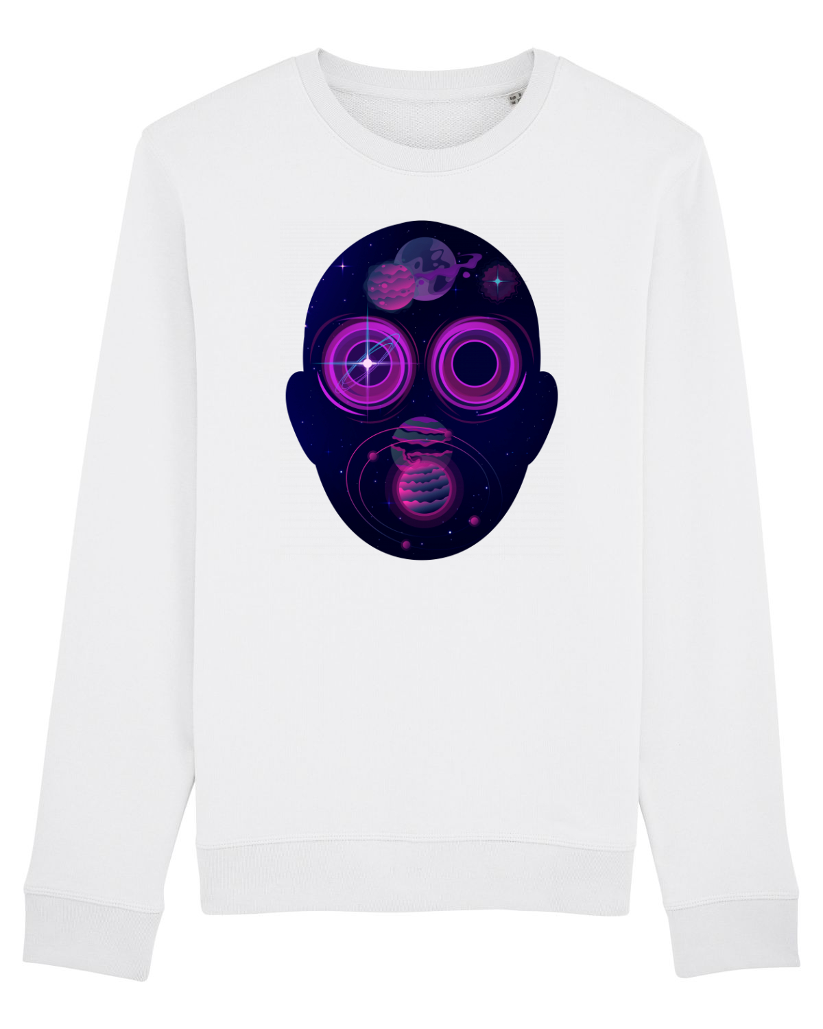 Bluză mânecă lungă Unisex Rise White