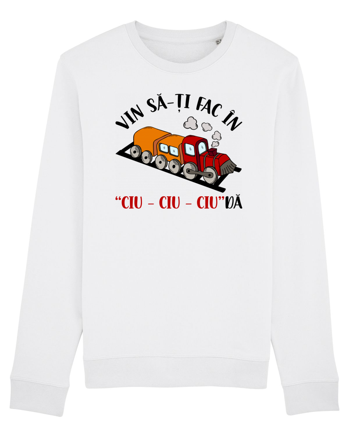 Bluză mânecă lungă Unisex Rise White