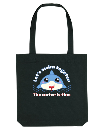 Funny Kawaii Shark Black