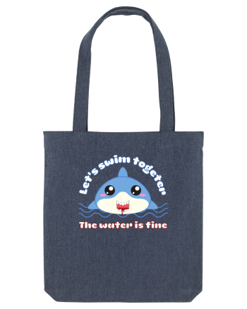 Funny Kawaii Shark Midnight Blue