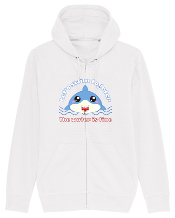 Funny Kawaii Shark White