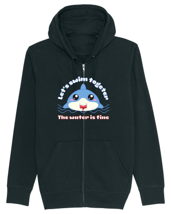 Funny Kawaii Shark Black