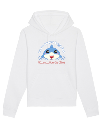 Funny Kawaii Shark White
