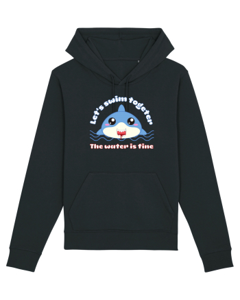 Funny Kawaii Shark Black