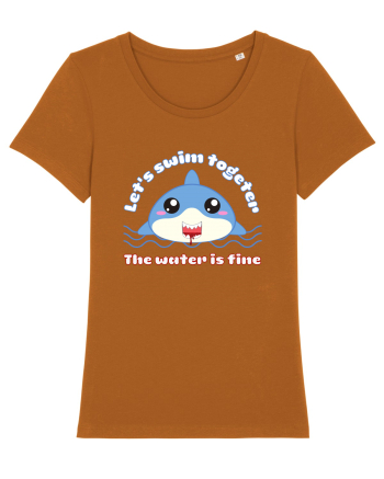 Funny Kawaii Shark Roasted Orange