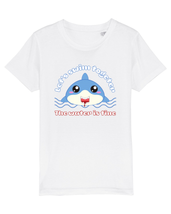Funny Kawaii Shark White