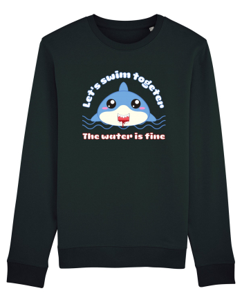 Funny Kawaii Shark Black