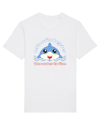 Funny Kawaii Shark White