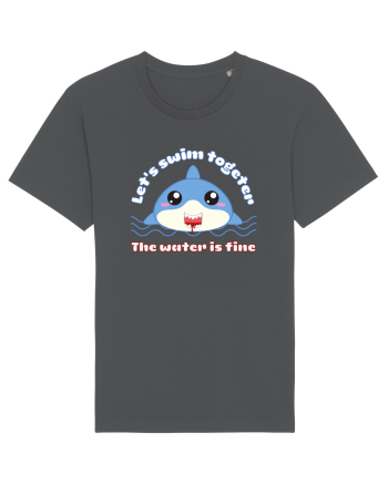 Funny Kawaii Shark Anthracite