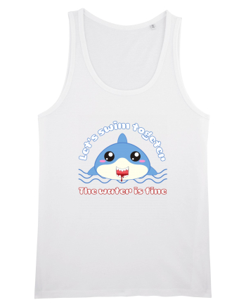 Funny Kawaii Shark White