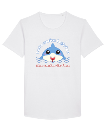 Funny Kawaii Shark White