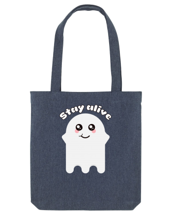 Funny Kawaii Ghost Midnight Blue
