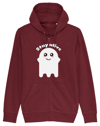 Funny Kawaii Ghost Burgundy