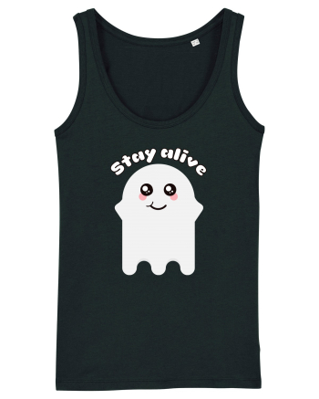 Funny Kawaii Ghost Black