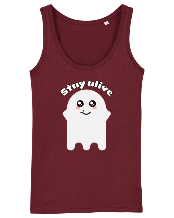 Funny Kawaii Ghost Burgundy
