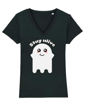 Funny Kawaii Ghost Black