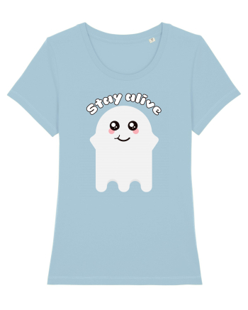 Funny Kawaii Ghost Sky Blue