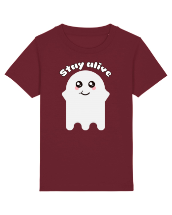 Funny Kawaii Ghost Burgundy
