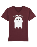 Funny Kawaii Ghost Tricou mânecă scurtă guler V Bărbat Presenter