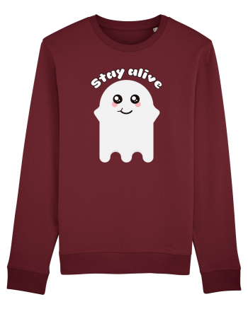 Funny Kawaii Ghost Burgundy
