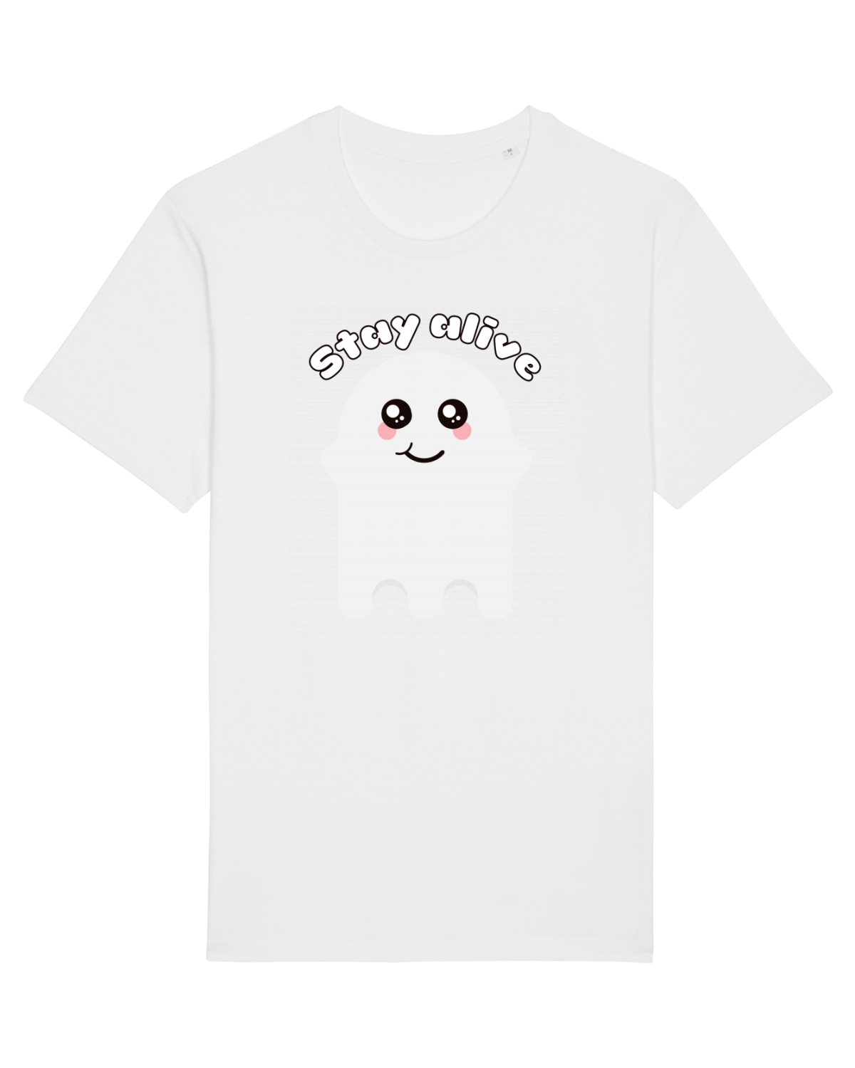 Tricou mânecă scurtă Unisex Rocker White