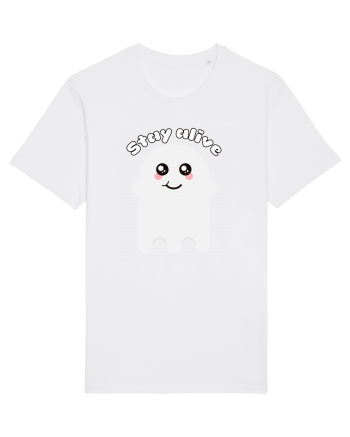 Funny Kawaii Ghost White