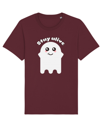 Funny Kawaii Ghost Burgundy
