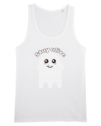 Funny Kawaii Ghost White