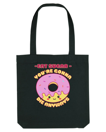 Funny Kawaii Food Black