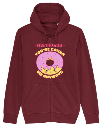 Funny Kawaii Food Burgundy