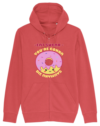 Funny Kawaii Food Carmine Red