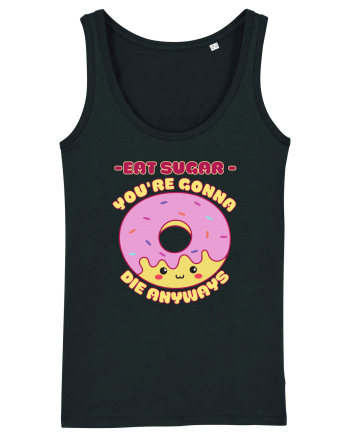 Funny Kawaii Food Black