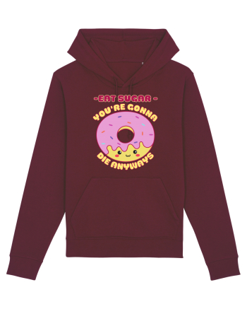 Funny Kawaii Food Burgundy