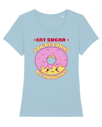 Funny Kawaii Food Sky Blue
