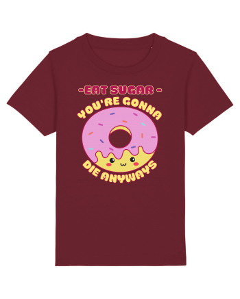 Funny Kawaii Food Burgundy