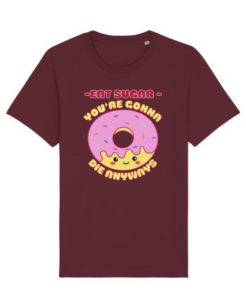 Funny Kawaii Food Burgundy