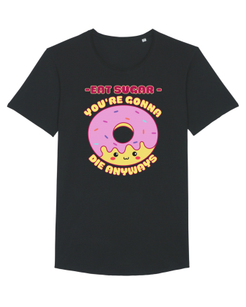 Funny Kawaii Food Black