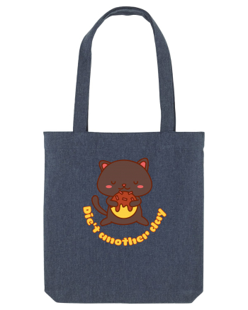 Funny Kawaii Cat Midnight Blue